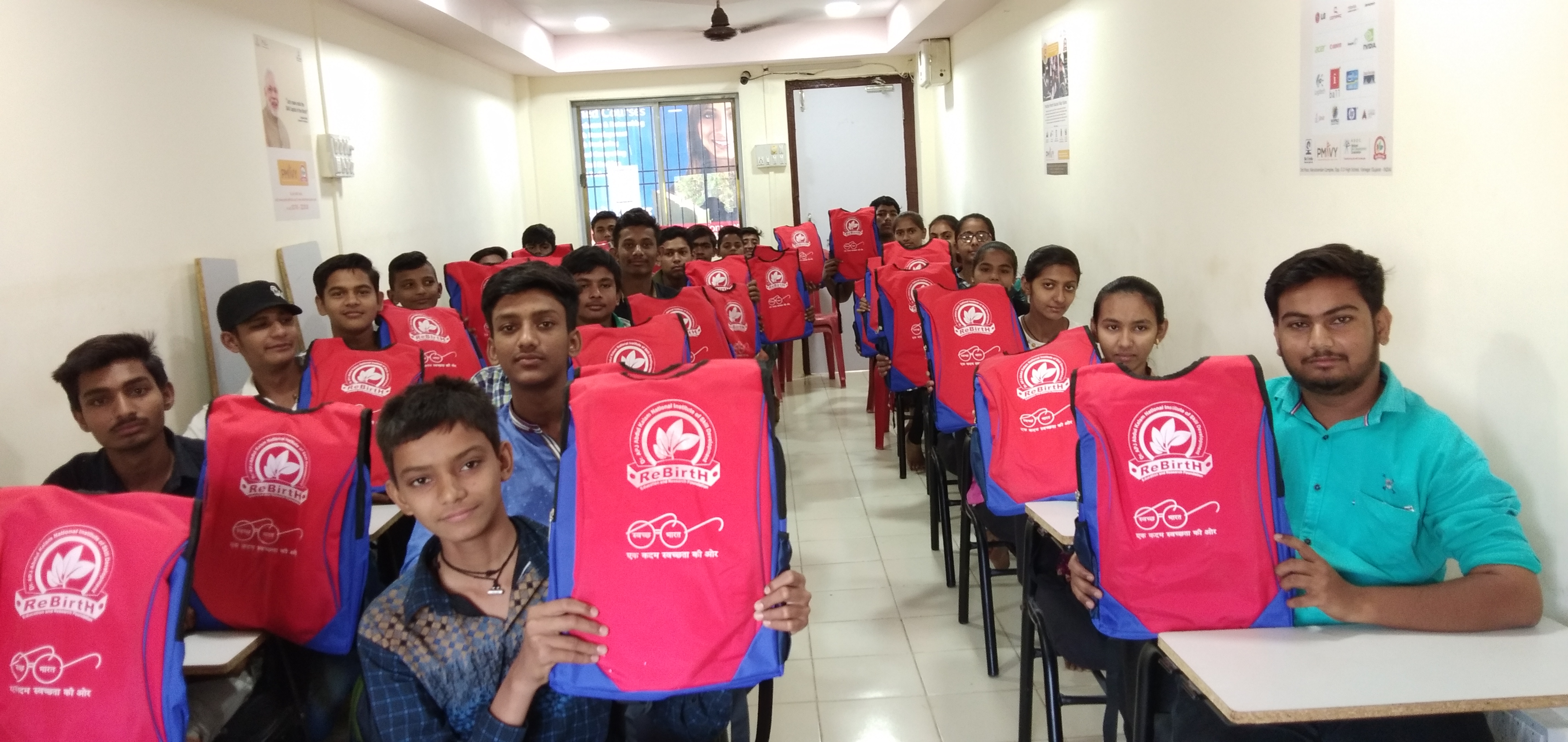 Kit Distribution at Rebirth Education and Research Foundation